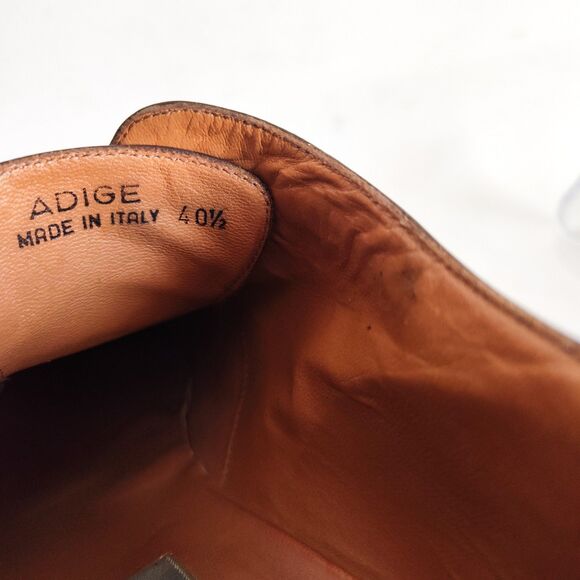 Bally Oxford Brogues Flats Womens 10 / 40.5  Leather Lace Up Adige Italy Vintage - Picture 11 of 14